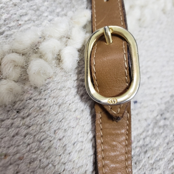 VINTAGE GUCCI Brown Cross body Purse - Picture 6 of 12